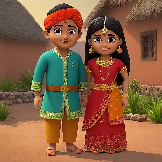 3D cartoon character art